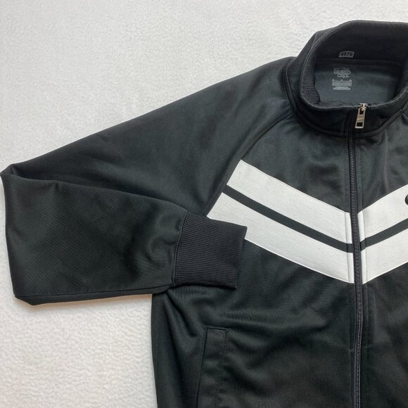 Nike Track Jacket Men's M Black Chevron Full Zip Active Pockets Windbreaker - Picture 6 of 12